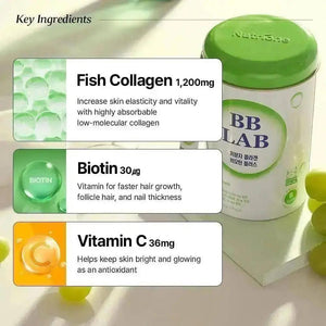 Low-Molecular Collagen Biotin Plus 30 Sticks x 3 Box Bundle