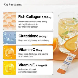 Bundle Low-Molecular Collagen Glutathione White 30 Sticks x 3 Box
