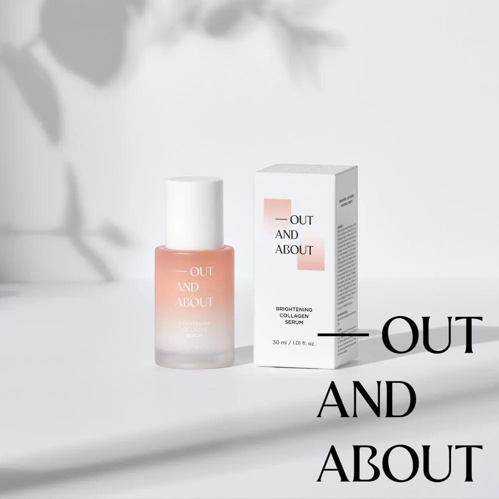 [Out And About Set] OUT AND ABOUT Moisture Tea Tree Cica Toner 200ml & Brightening Collagen Serum 30ml