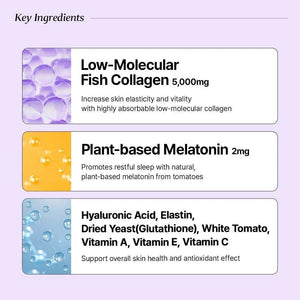 Day-Night Radiance Set Brightening Supplement with Collagen 5000 & Melatonin