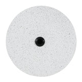 Tess MGO Outdoor Patio Side Table Umbrella Base with Sand-Filling Design White Marble