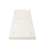 Outdoor Reclining Chair Cushion with Headrest in Beige