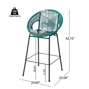 Ferrara Outdoor Patio Barstool Set of 2