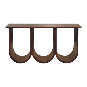 Triple Open Style Coffee Table - Beige / Brown