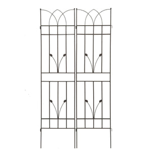 Metal Garden Trellis Rustproof For Climbing Plants Outdoor Flower Support