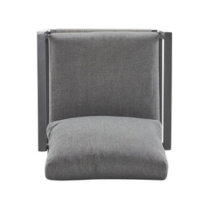 Modern Lounge Chair With Rope Accents And Cushions