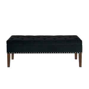 Tufted Bench with Storage