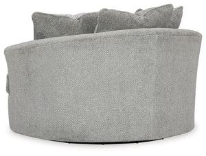 Casselbury - Oversized Swivel Accent Chair - Cement