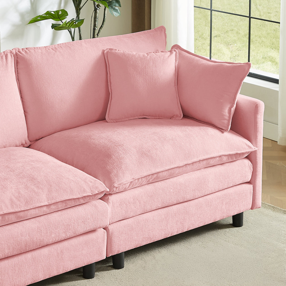 Modular Sectional Sofa - 110 Inch L Shaped Couch Set