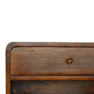 Curve Upper Slot Floating Nightstand