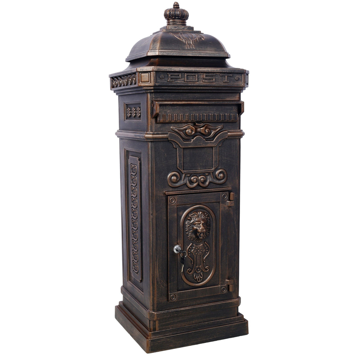 Mailboxs Residential Large-Capacity Letter Box, Rainproof Postbox Statue
