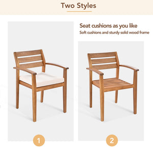 GO Outdoor Wood Dining Set For 7-8 Persons