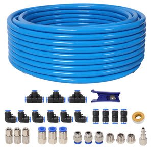 1/2 Inch OD x 60 Feet PU Air Tube Kit