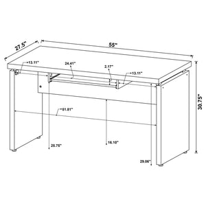 Ulloa - L Shape Desk With Mobile File Cabinet - Cappuccino