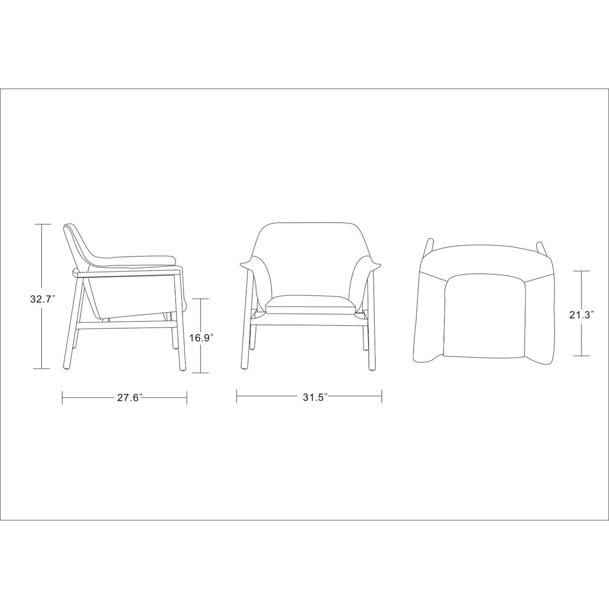 Miller - Weave Accent Armchair - Green