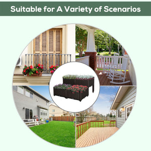 Outsunny 4 Piece Raised Garden Bed with Legs