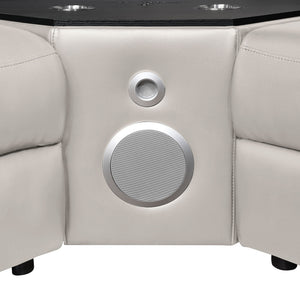 Nova - Sectional With Bluetooth Speaker, LED And Lifting Wine Cabinet
