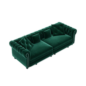 3 In 1 Pull Out Convertible Sleeper Sofa Bed, King Size, Chaise Lounge