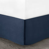 7 Piece Printed Seersucker Comforter Set Navy Queen