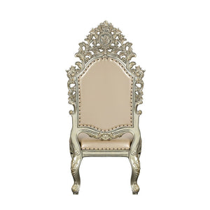 Sorina - Side Chair (Set of 2) - Synthetic Leather & Antique Gold