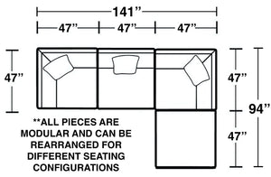 Posh - Modular Sectional And Ottoman