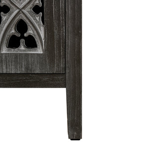 Hollow Four Door Antique Cabinet, American Country Style