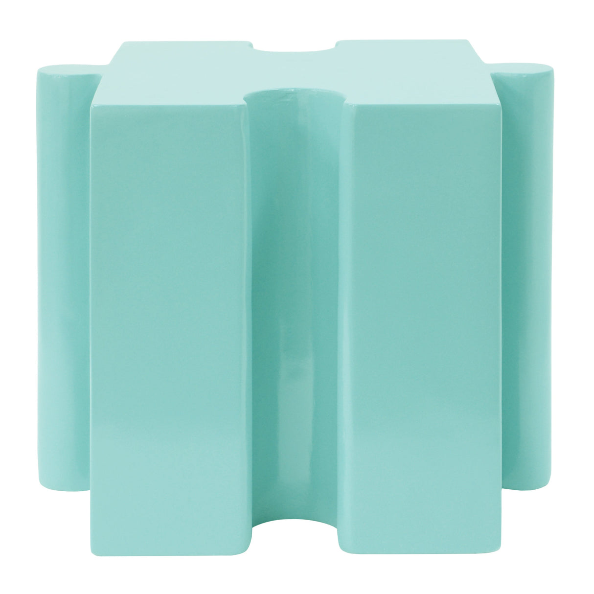 3-Piece Artistic Puzzle Table Set, Modular MGO Side Tables with Interlocking Design