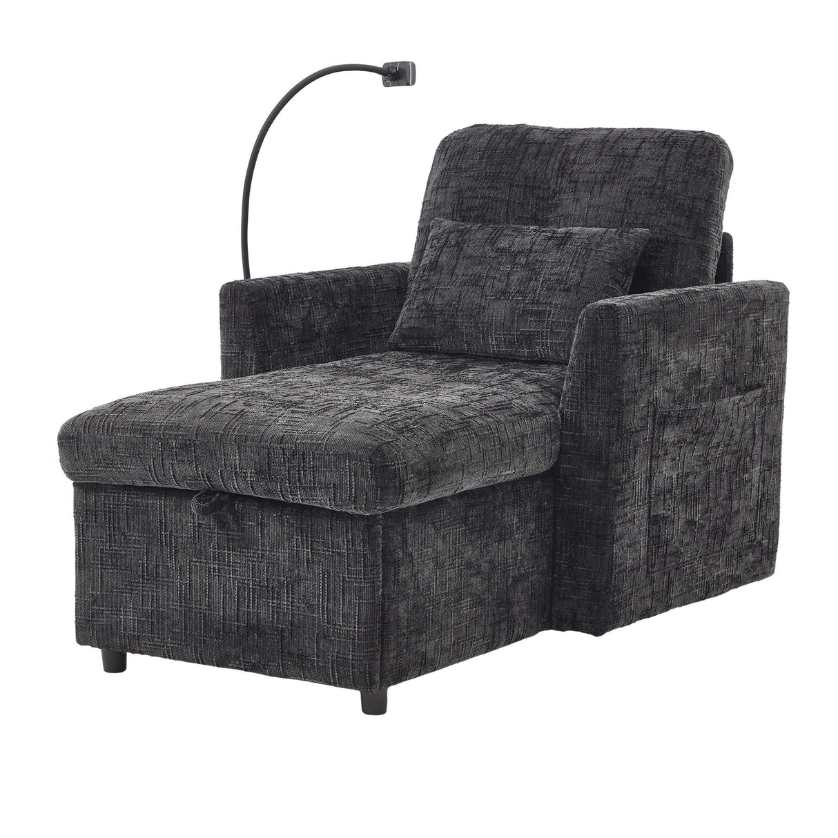 Multifunctional Recliner Sofa with Storage and Phone Bracket