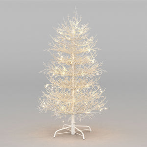4FT Pre-Lit Aspen Fir Artificial Christmas Tree 230 Warm White LED Lights