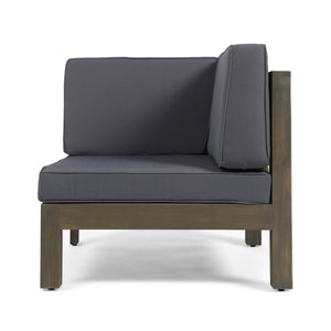 Oana 4-Piece Sofa Set with Coffee Table, Dark