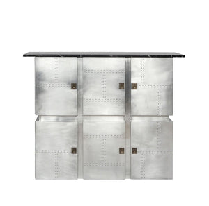Brancaster - Bar Table With Marble Top - Marble Top & Aluminum