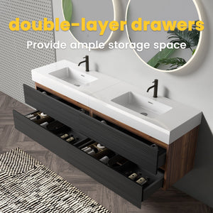 Grace 72'' Bathroom Vanity with Matt