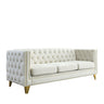 Modern Sofa With Button Tufting, Upholstered Couch For Living Room