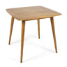 Modern Indoor Square Acacia Wood Dining Table With Toothpick Leg Design