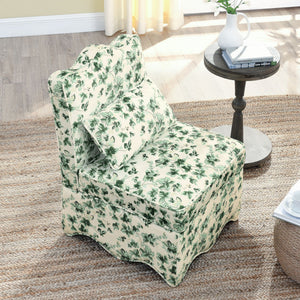 Stylish Flannel Dining Chair with Soft Cushion and Backrest