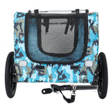 Outdoor Heavy Duty Collapsible Pet Bike Trailer with 16-Inch Wheels