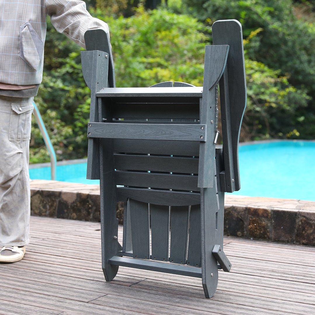 Adirondack Folding Chair with Dual Cup Holders