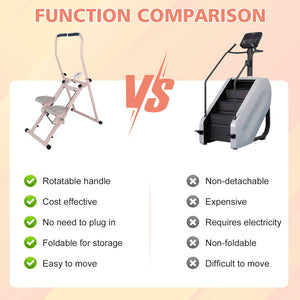 Stair Stepper Folding Vertical Cardio Exercise Climber