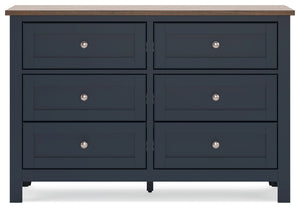 Landocken - Dresser - Brown / Blue