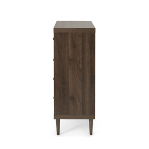 Farhart - Mid Century Modern 4 Drawer Dresser - Walnut