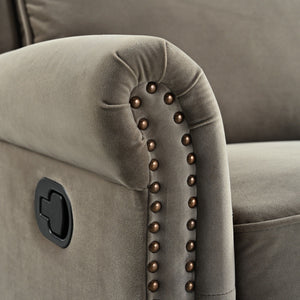 360 Degrees Swivel Recliner Manual Rocking Recliner Home With Adjustable Backrest