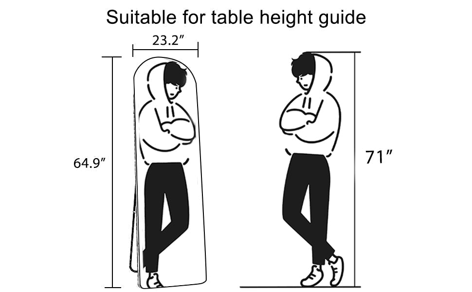 4th Generation Floor Mounted Full-Length Mirror