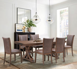 Mid Century Modern Dining Table Set for 7OAK