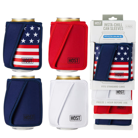 Insta-chill-standard-can-sleeve-(set-of-4)-by-host®-Beverage-Tubs-&-Chillers