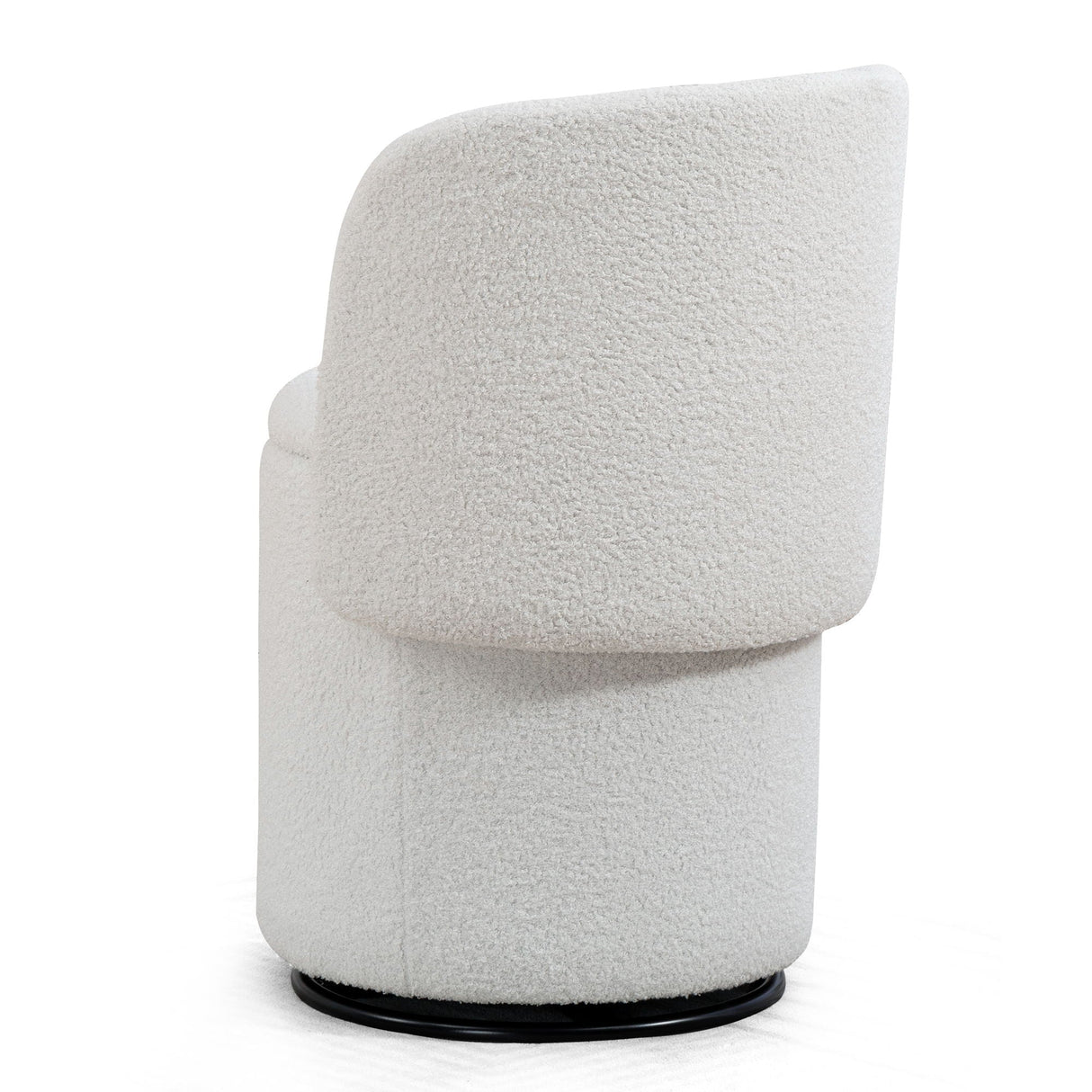 Barrel Chair & Built In Storage, 360° Swivel - Beige