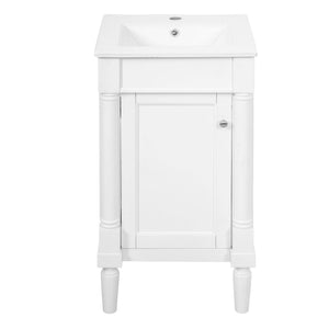French Style Bathroom Cabinet With Sink, Adjustable Shelf