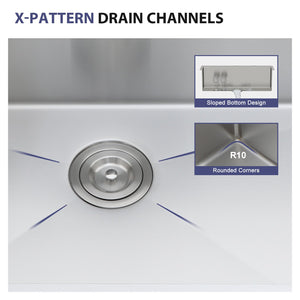 33 Inch Topmount Sink - Stainless Steel Kitchen Sink