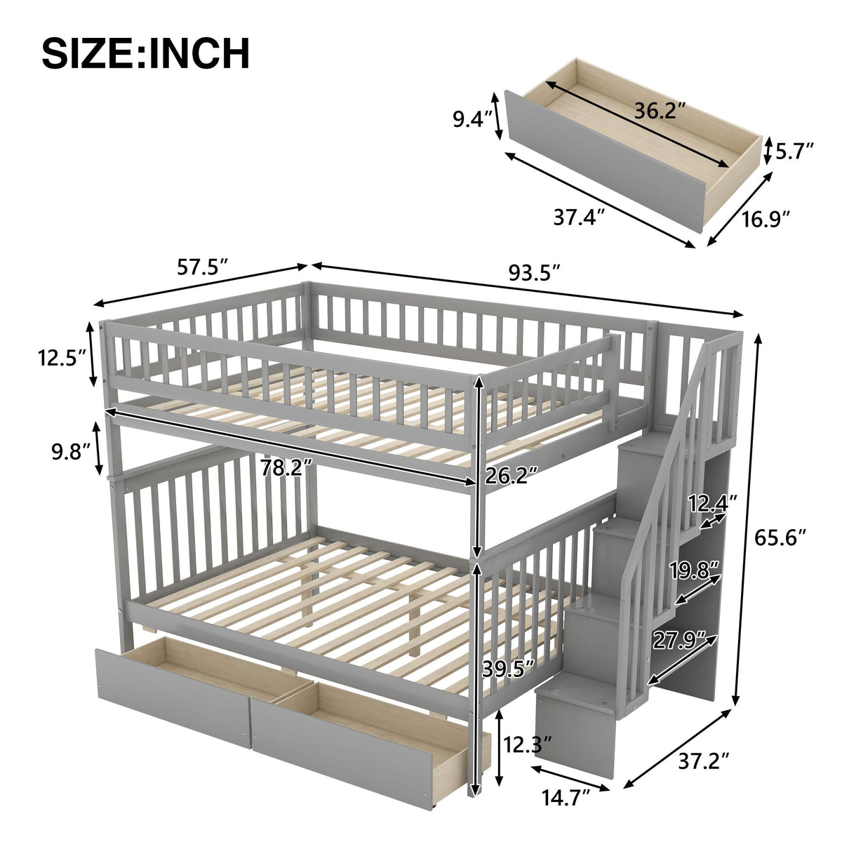 Bunk Bed With Staircase