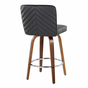 26" Contemporary Fixed-Height Counter Stool with Swivel