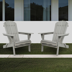 Classic Embossed Grain Adirondack Chair Set of 2